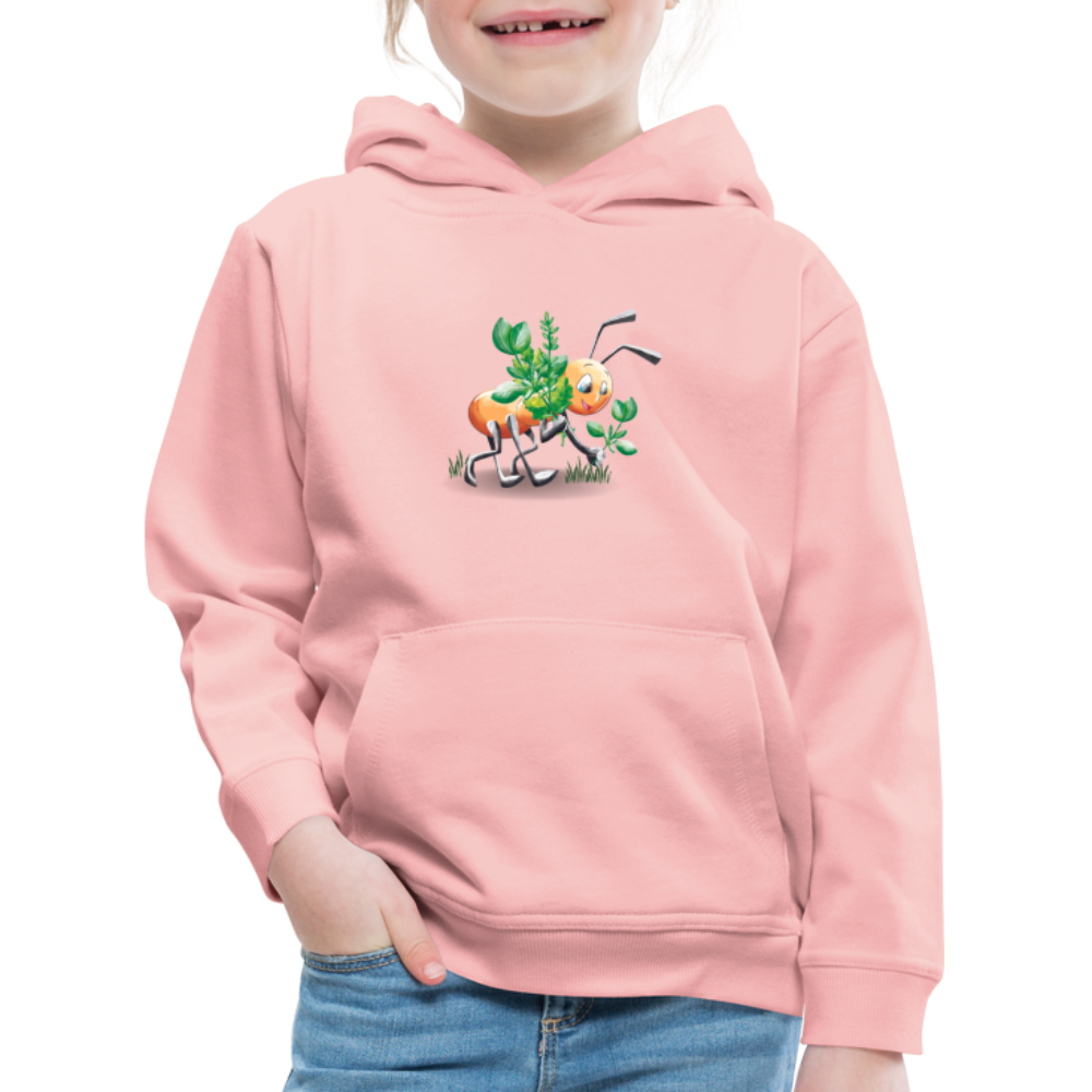 Magical Meadows - Hardworking Ant - Kids' Premium Hoodie - crystal pink
