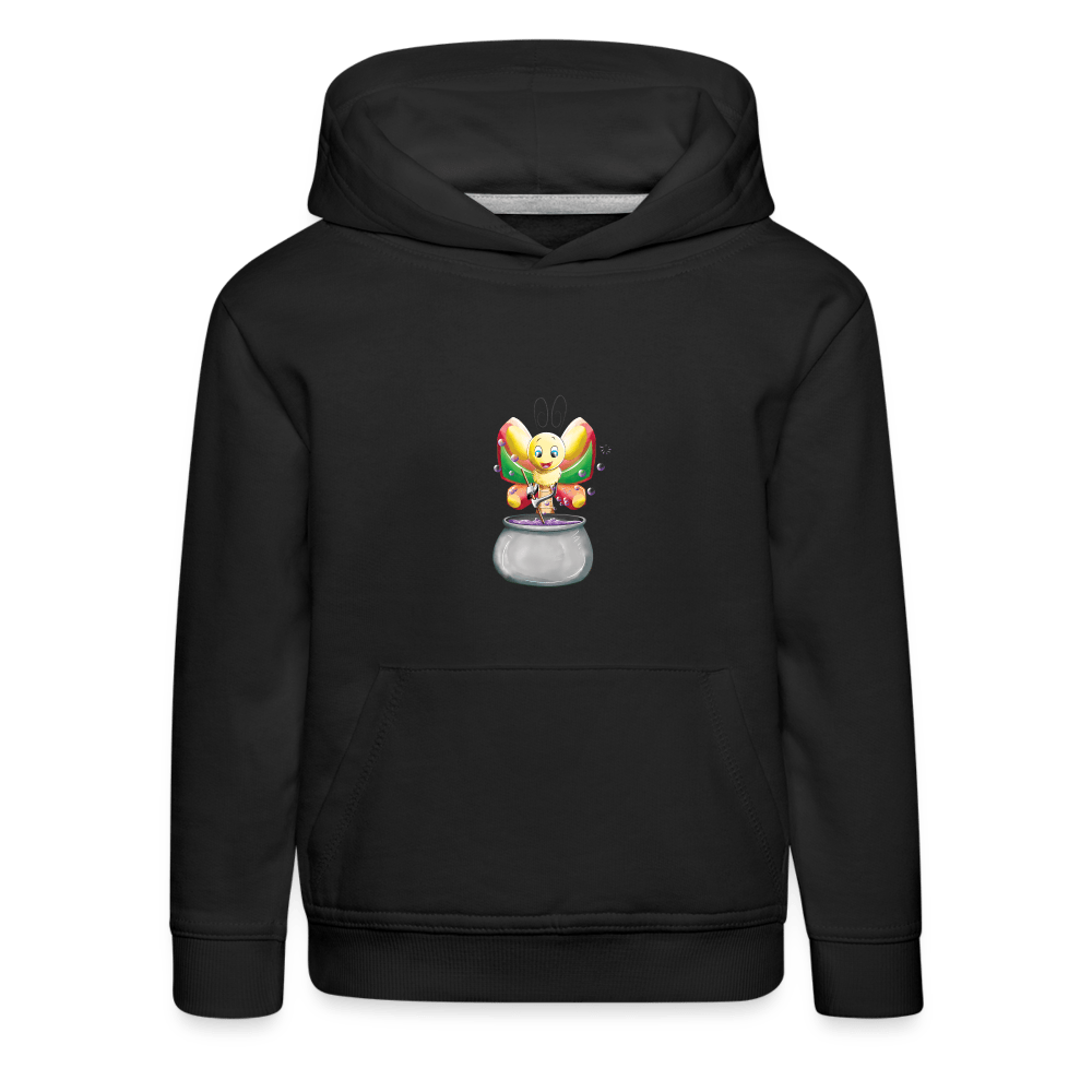 SPOD Kids' Premium Hoodie | Spreadshirt 654 black / 98/104 (3-4 Years) Magical Meadows - Magic Butterfly - Kids' Premium Hoodie