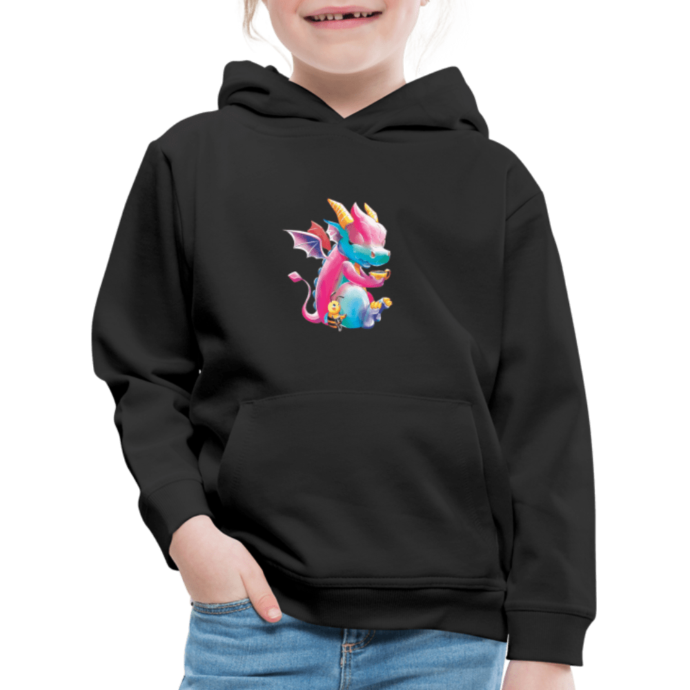 SPOD Kids' Premium Hoodie | Spreadshirt 654 black / 98/104 (3-4 Years) Magical Meadows - Tea Break - Kids' Premium Hoodie