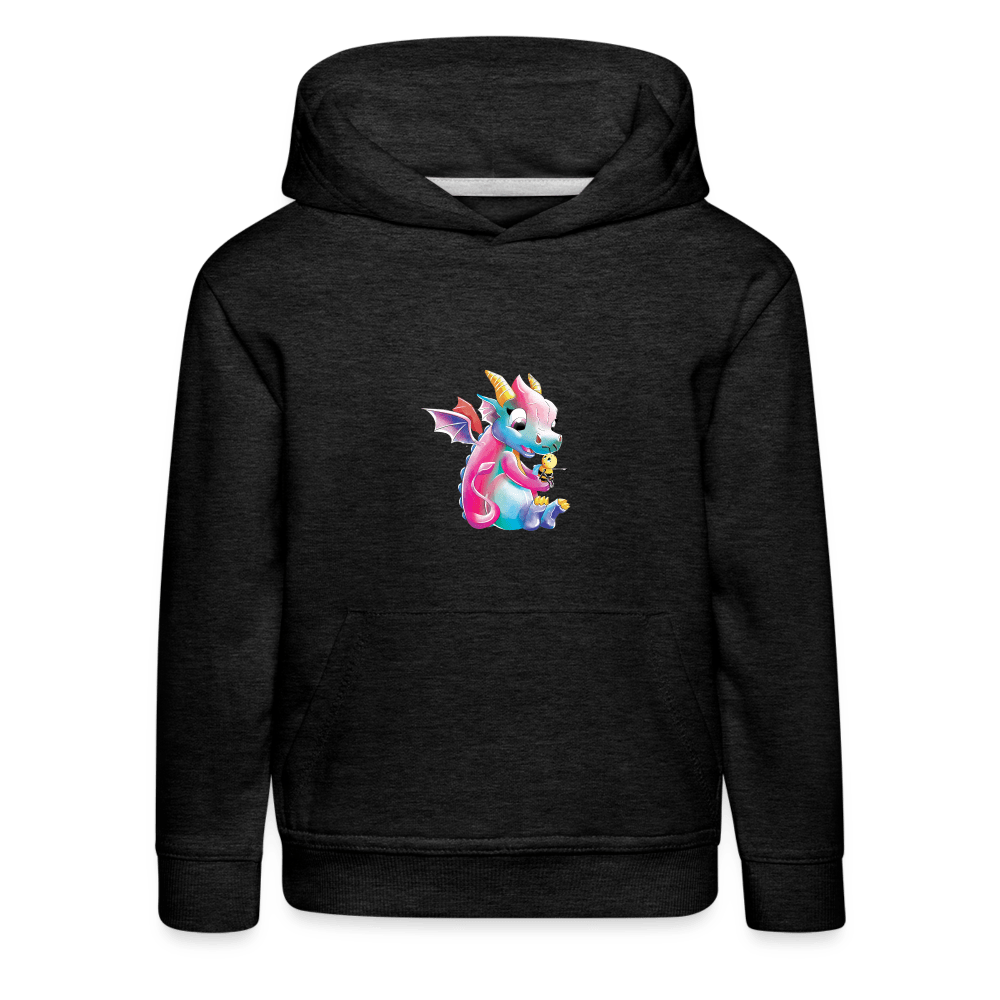 SPOD Kids' Premium Hoodie | Spreadshirt 654 charcoal grey / 98/104 (3-4 Years) Magical Meadows - Over There - Kids' Premium Hoodie