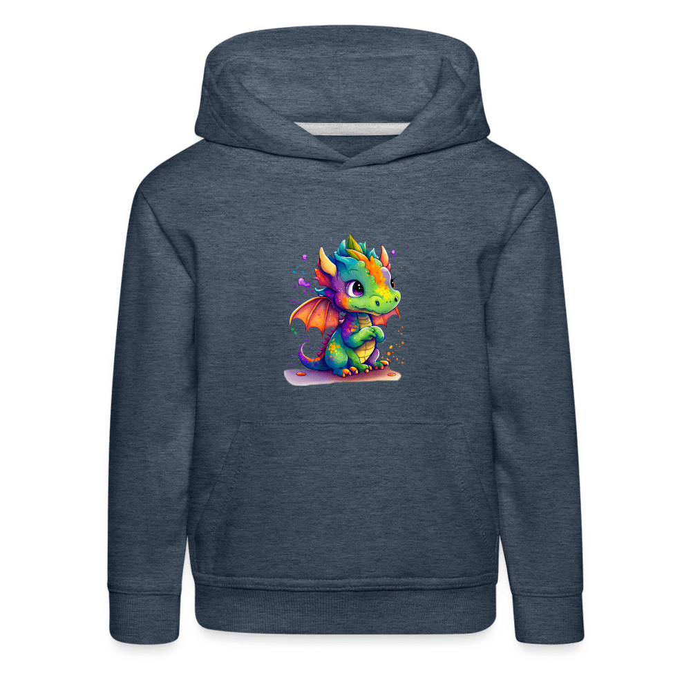 SPOD Kids' Premium Hoodie | Spreadshirt 654 heather denim / 98/104 (3-4 Years) Kaida Brightscale (D2) Kids' Premium Hoodie