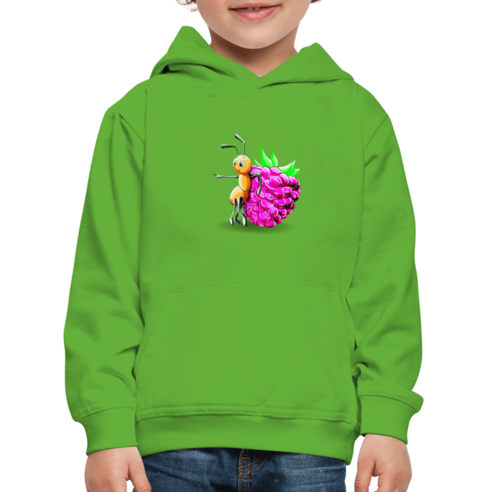 SPOD Kids' Premium Hoodie | Spreadshirt 654 Magical Meadows - Ant and Berry - Kids' Premium Hoodie