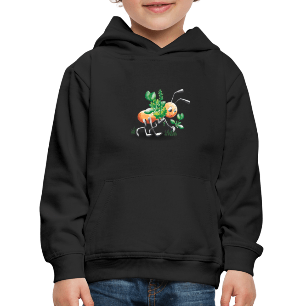 SPOD Kids' Premium Hoodie | Spreadshirt 654 Magical Meadows - Hardworking Ant - Kids' Premium Hoodie
