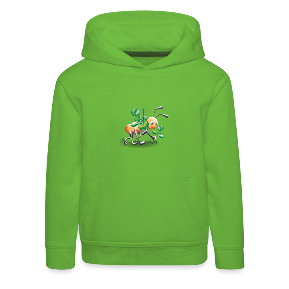 SPOD Kids' Premium Hoodie | Spreadshirt 654 Magical Meadows - Hardworking Ant - Kids' Premium Hoodie