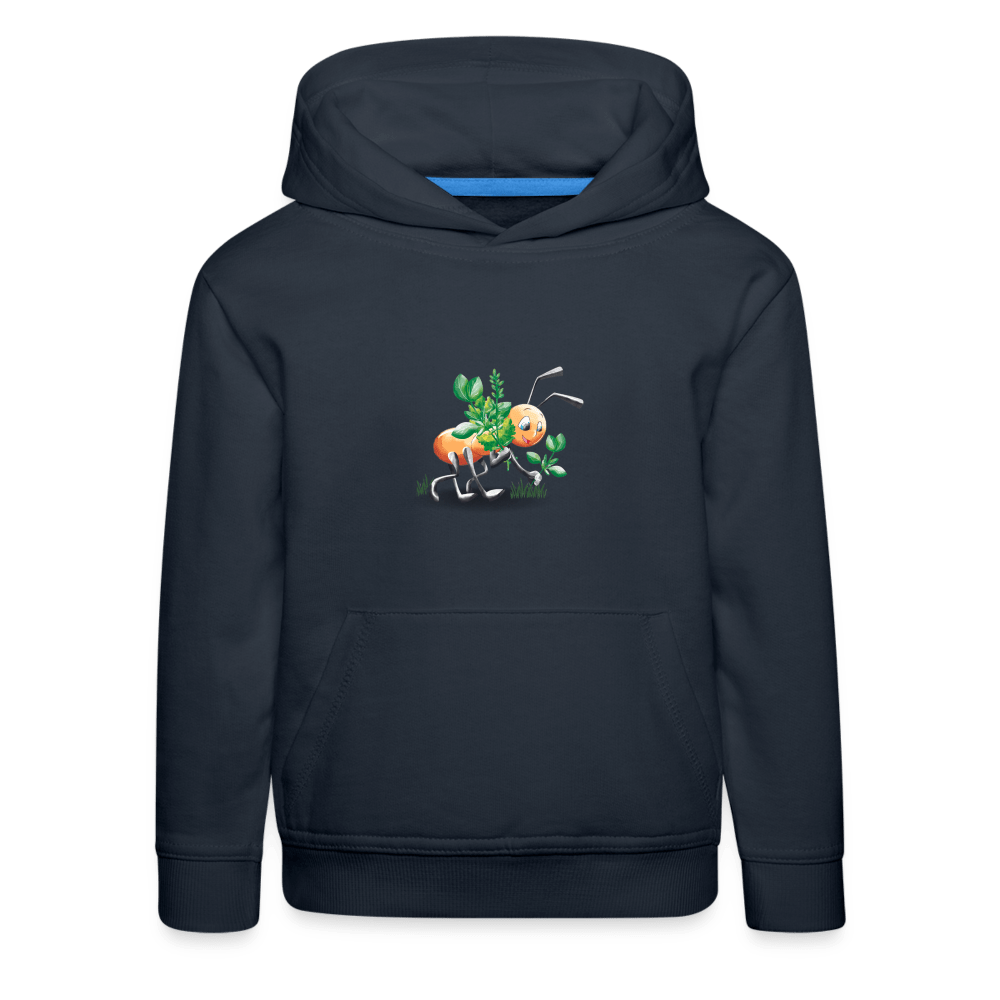 SPOD Kids' Premium Hoodie | Spreadshirt 654 Magical Meadows - Hardworking Ant - Kids' Premium Hoodie