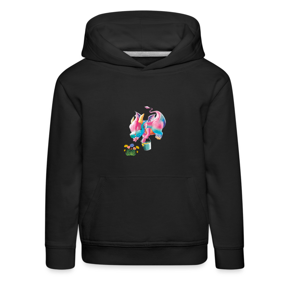 SPOD Kids' Premium Hoodie | Spreadshirt 654 Magical Meadows - Kaida Pollinating - Kids' Premium Hoodie