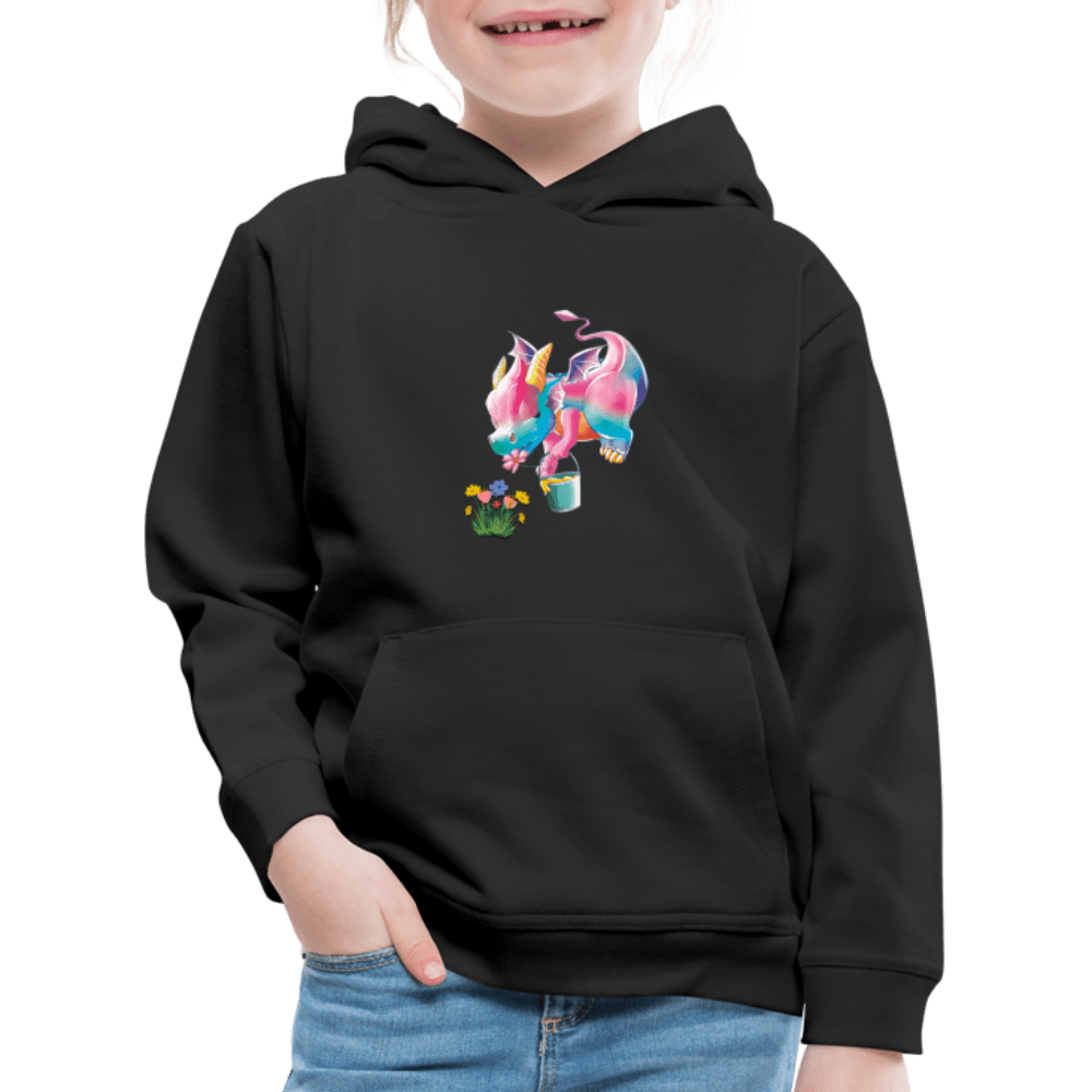 SPOD Kids' Premium Hoodie | Spreadshirt 654 Magical Meadows - Kaida Pollinating - Kids' Premium Hoodie