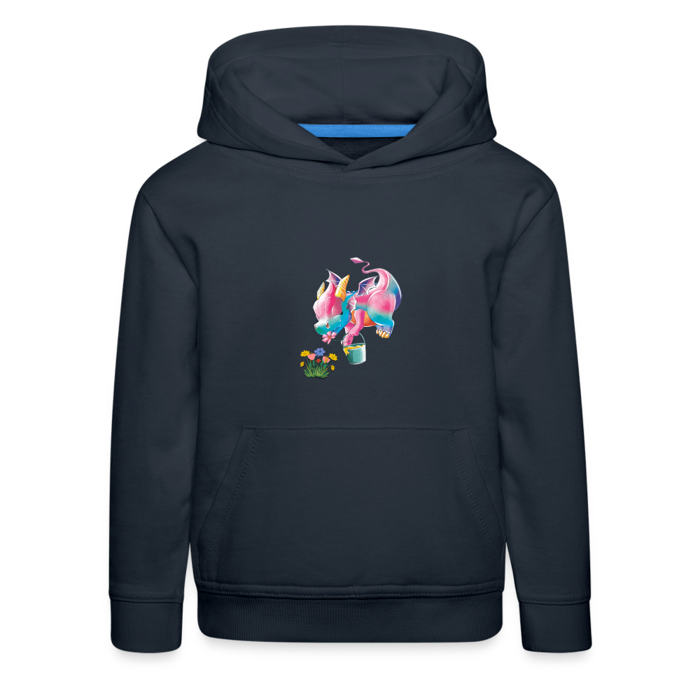 SPOD Kids' Premium Hoodie | Spreadshirt 654 Magical Meadows - Kaida Pollinating - Kids' Premium Hoodie