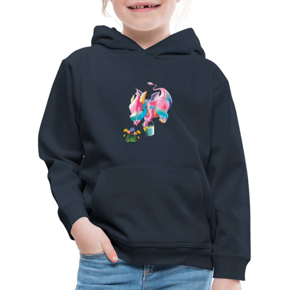 SPOD Kids' Premium Hoodie | Spreadshirt 654 Magical Meadows - Kaida Pollinating - Kids' Premium Hoodie