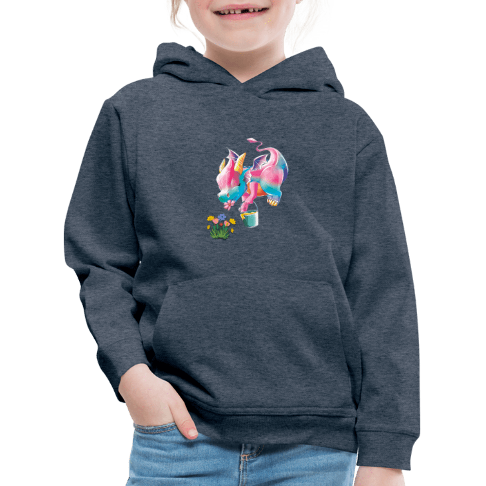 SPOD Kids' Premium Hoodie | Spreadshirt 654 Magical Meadows - Kaida Pollinating - Kids' Premium Hoodie