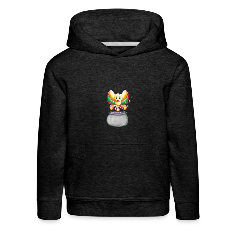 SPOD Kids' Premium Hoodie | Spreadshirt 654 Magical Meadows - Magic Butterfly - Kids' Premium Hoodie