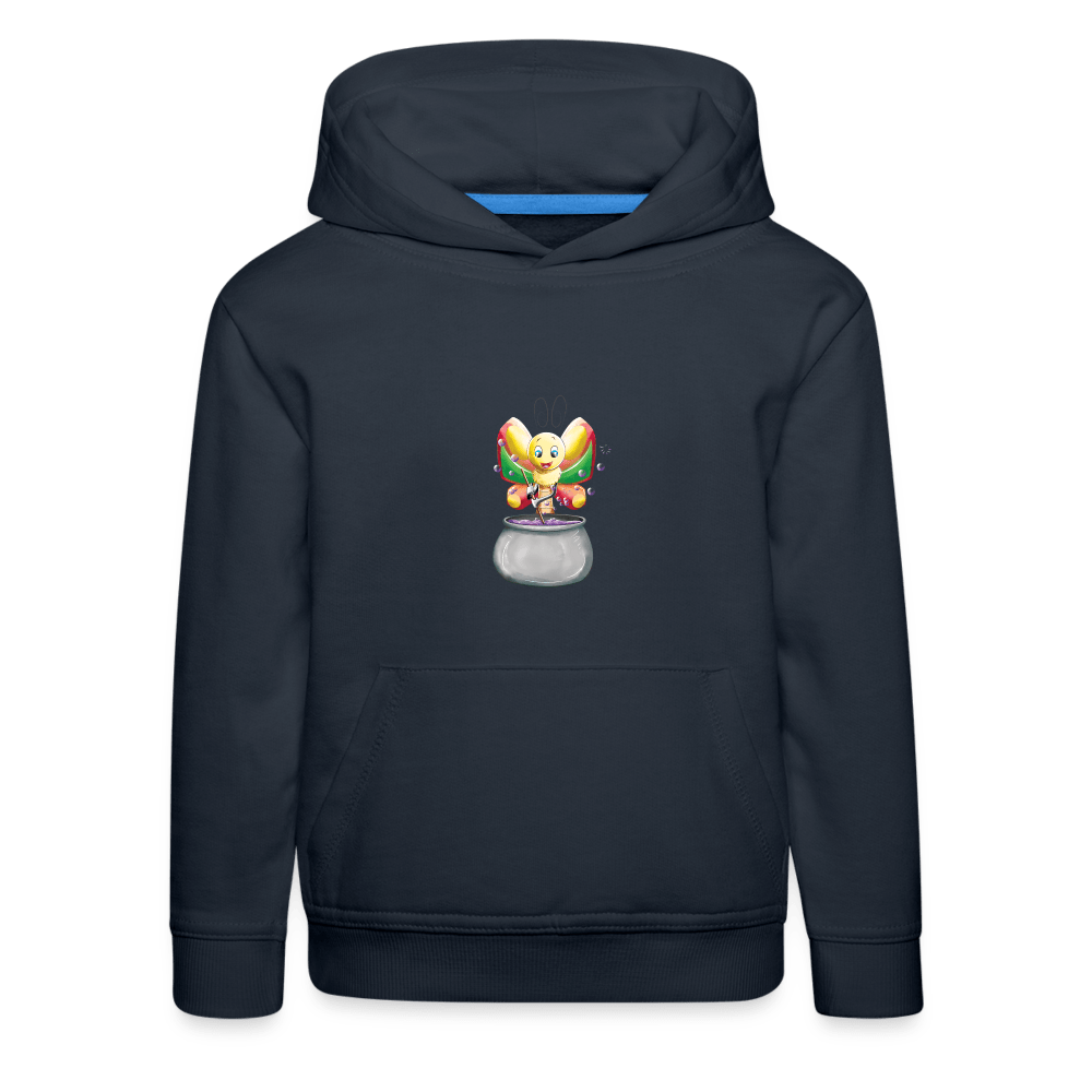 SPOD Kids' Premium Hoodie | Spreadshirt 654 Magical Meadows - Magic Butterfly - Kids' Premium Hoodie