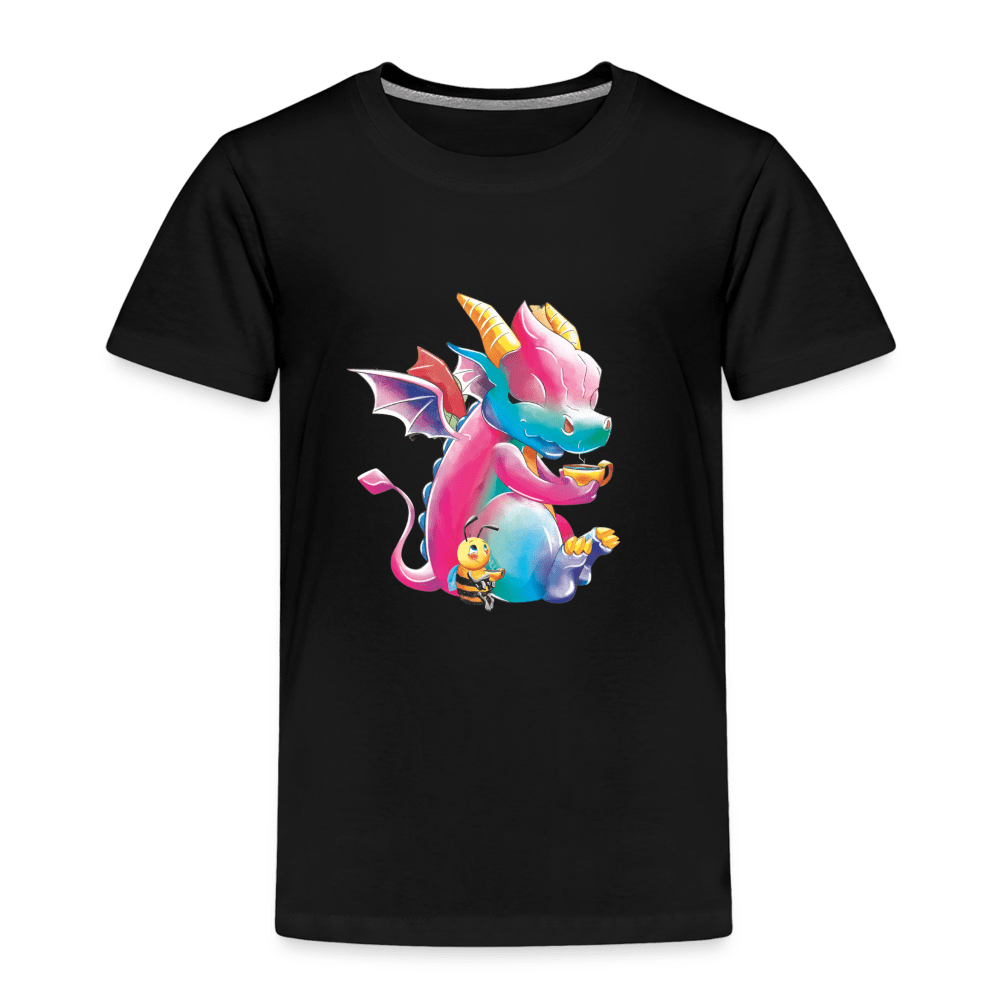 SPOD Kids' Premium T-Shirt | Spreadshirt 814 black / 98/104 (2 Years) Tea Time - Magical Meadows - Children's Premium T-Shirt