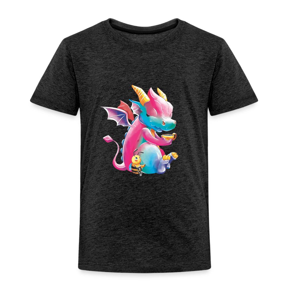 SPOD Kids' Premium T-Shirt | Spreadshirt 814 charcoal grey / 98/104 (2 Years) Magical Meadows - Tea Break - Kids' Premium T-Shirt