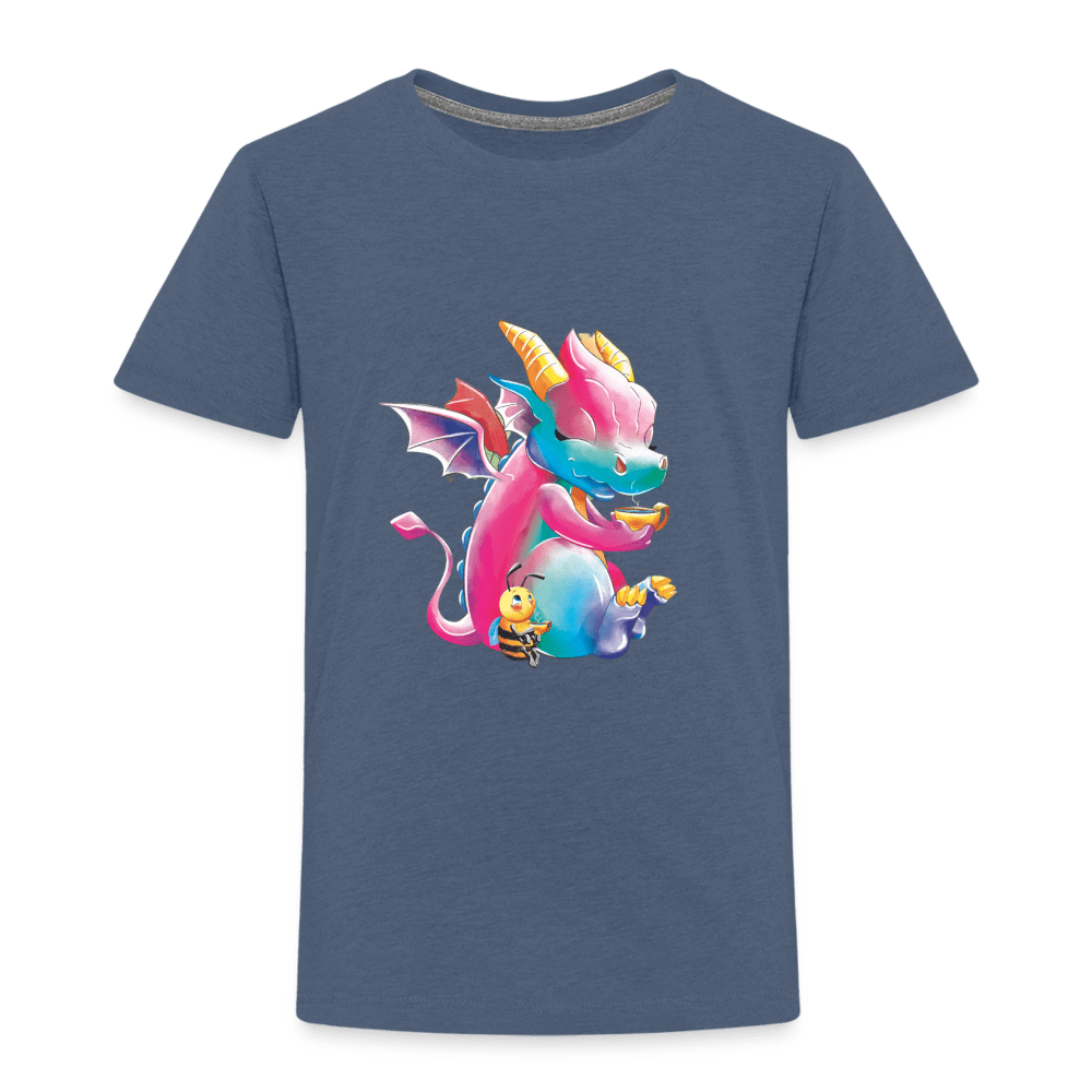 SPOD Kids' Premium T-Shirt | Spreadshirt 814 heather blue / 98/104 (2 Years) Tea Time - Magical Meadows - Children's Premium T-Shirt
