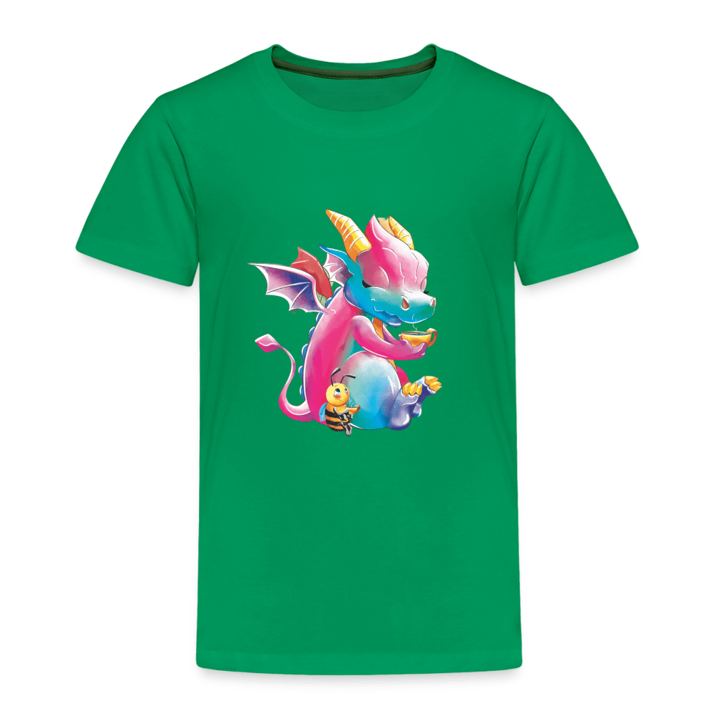 SPOD Kids' Premium T-Shirt | Spreadshirt 814 kelly green / 98/104 (2 Years) Tea Time - Magical Meadows - Children's Premium T-Shirt
