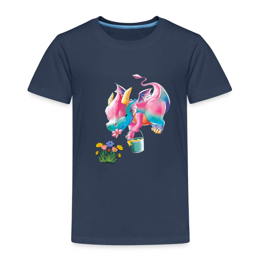 SPOD Kids' Premium T-Shirt | Spreadshirt 814 navy / 98/104 (2 Years) Magical Meadows - Kaida's Pollinating - Kids' Premium T-Shirt