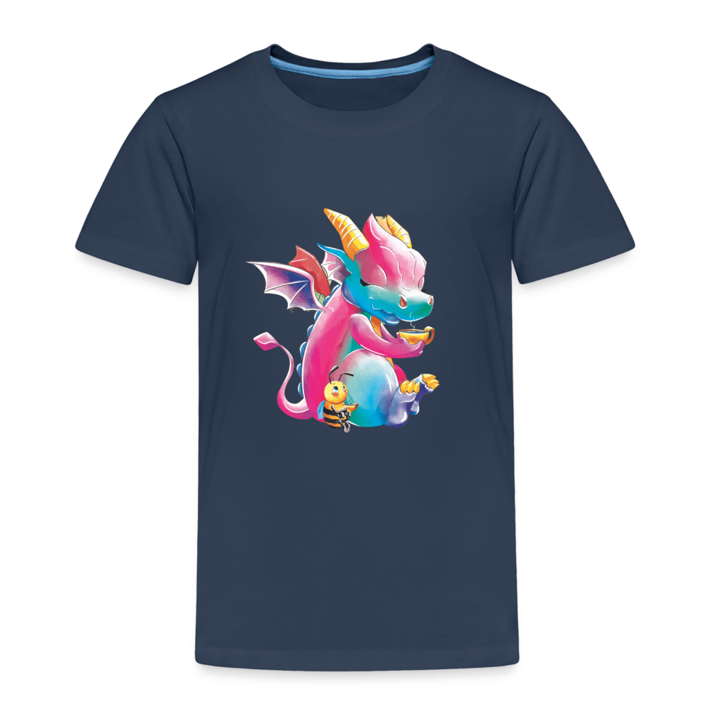 SPOD Kids' Premium T-Shirt | Spreadshirt 814 navy / 98/104 (2 Years) Tea Time - Magical Meadows - Children's Premium T-Shirt