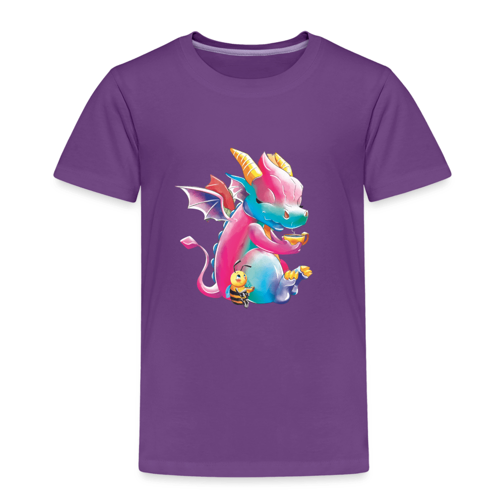 SPOD Kids' Premium T-Shirt | Spreadshirt 814 purple / 98/104 (2 Years) Tea Time - Magical Meadows - Children's Premium T-Shirt