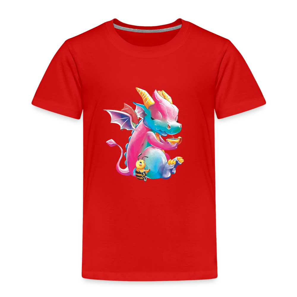 SPOD Kids' Premium T-Shirt | Spreadshirt 814 red / 98/104 (2 Years) Tea Time - Magical Meadows - Children's Premium T-Shirt