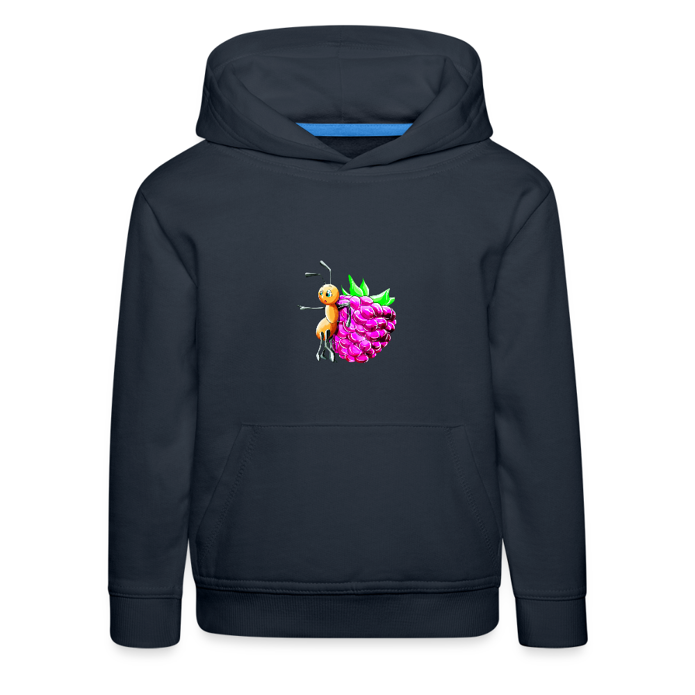Magical Meadows - Ant and Berry - Kids' Premium Hoodie - navy