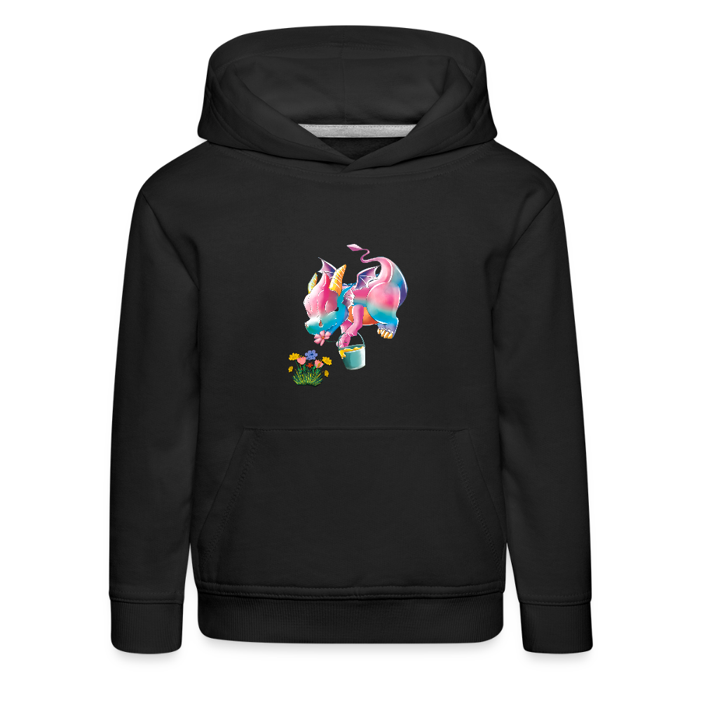 Magical Meadows - Kaida Pollinating - Kids' Premium Hoodie - black