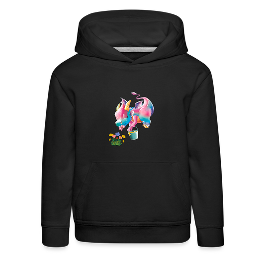 Magical Meadows - Kaida Pollinating - Kids' Premium Hoodie - black
