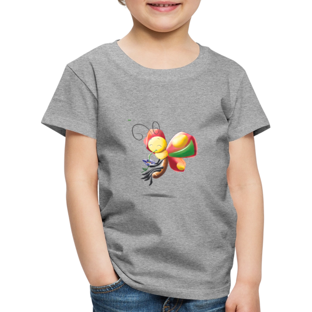 Magical Meadows - Wise Butterfly - Kids' Premium T-Shirt - heather grey