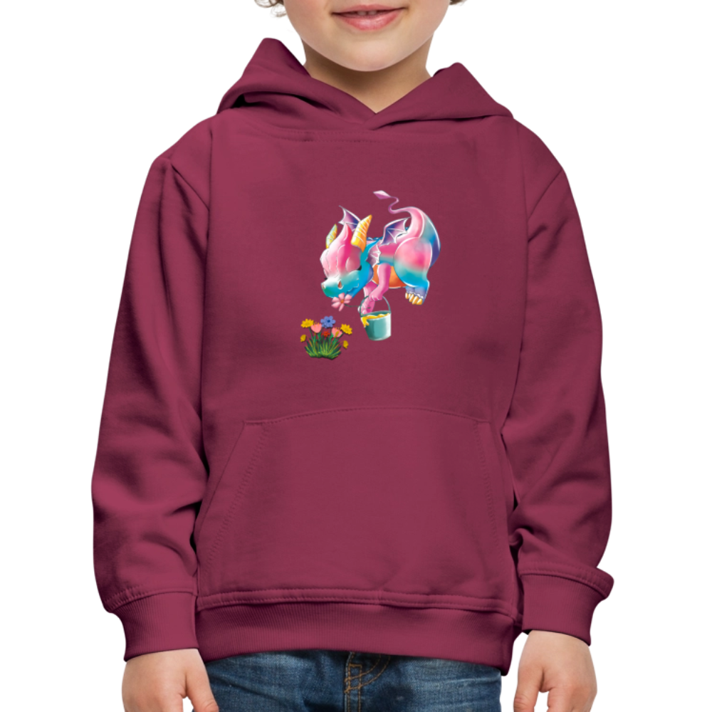 Magical Meadows - Kaida Pollinating - Kids' Premium Hoodie - bordeaux