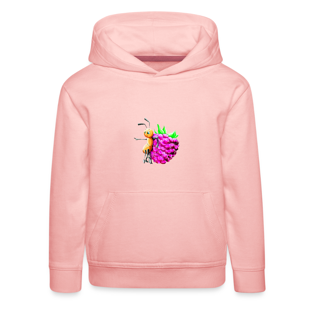 Magical Meadows - Ant and Berry - Kids' Premium Hoodie - crystal pink