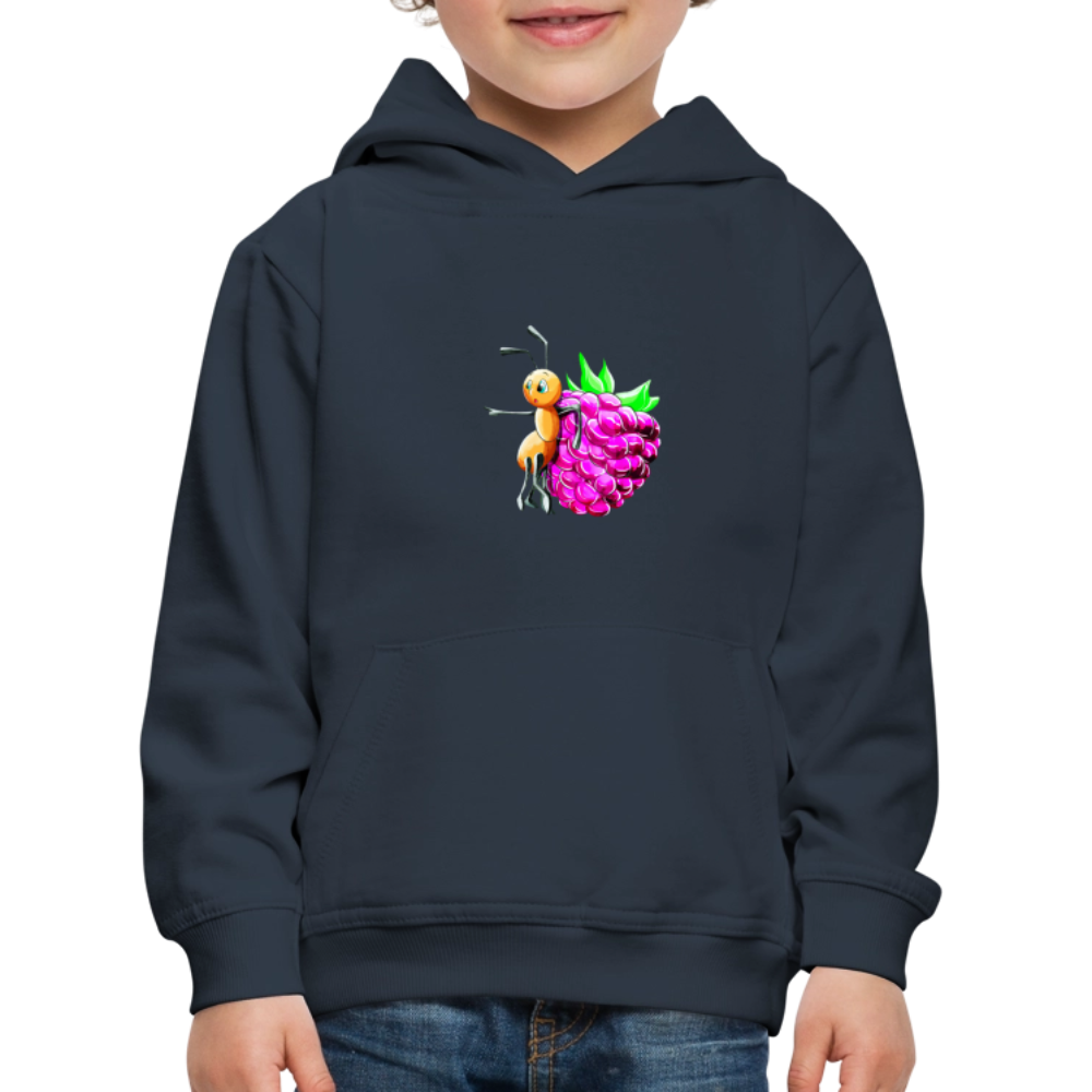 Magical Meadows - Ant and Berry - Kids' Premium Hoodie - navy