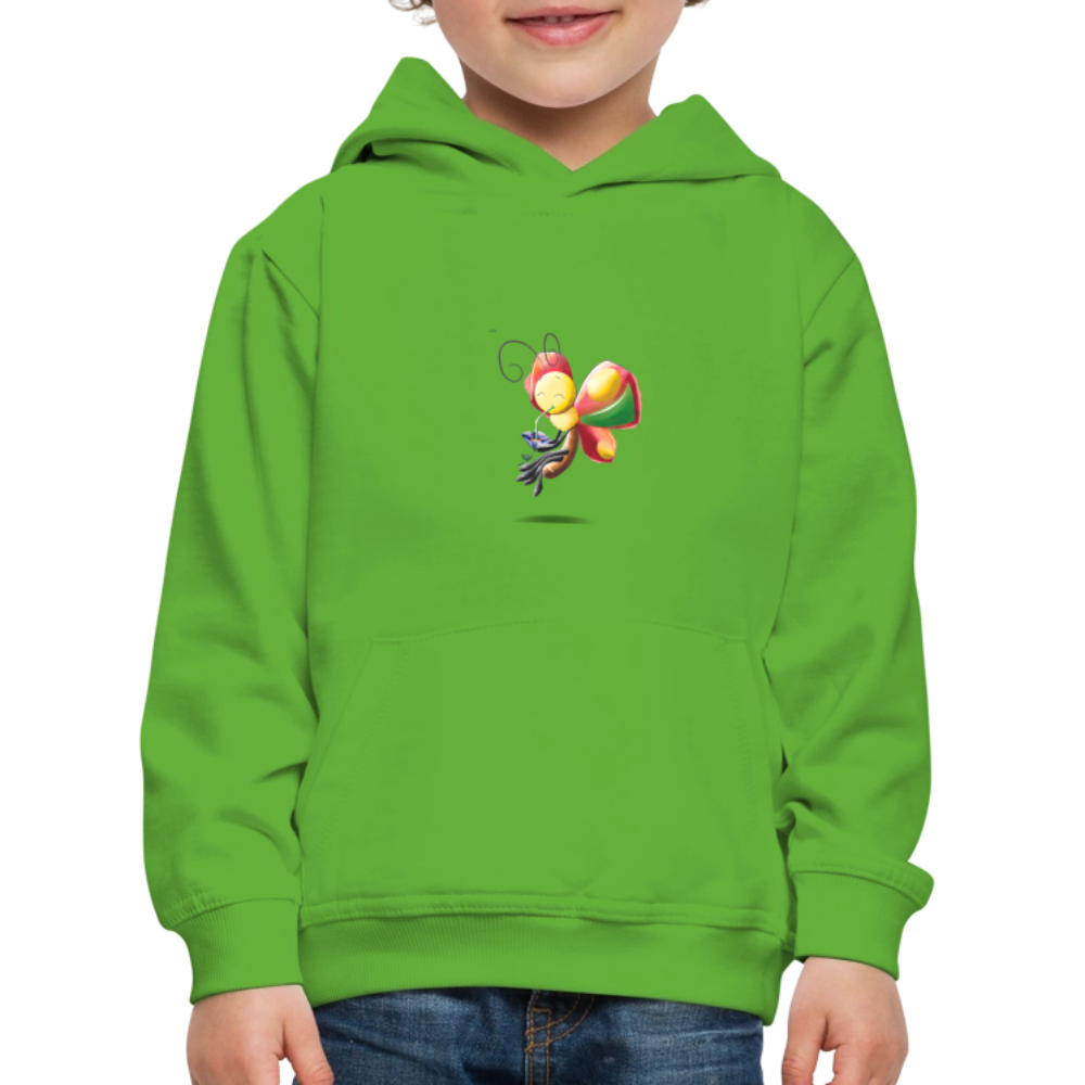 Magical Meadows - Wise Butterfly - Kids' Premium Hoodie - light green
