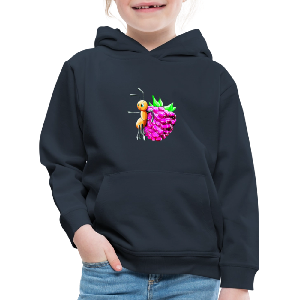 Magical Meadows - Ant and Berry - Kids' Premium Hoodie - navy