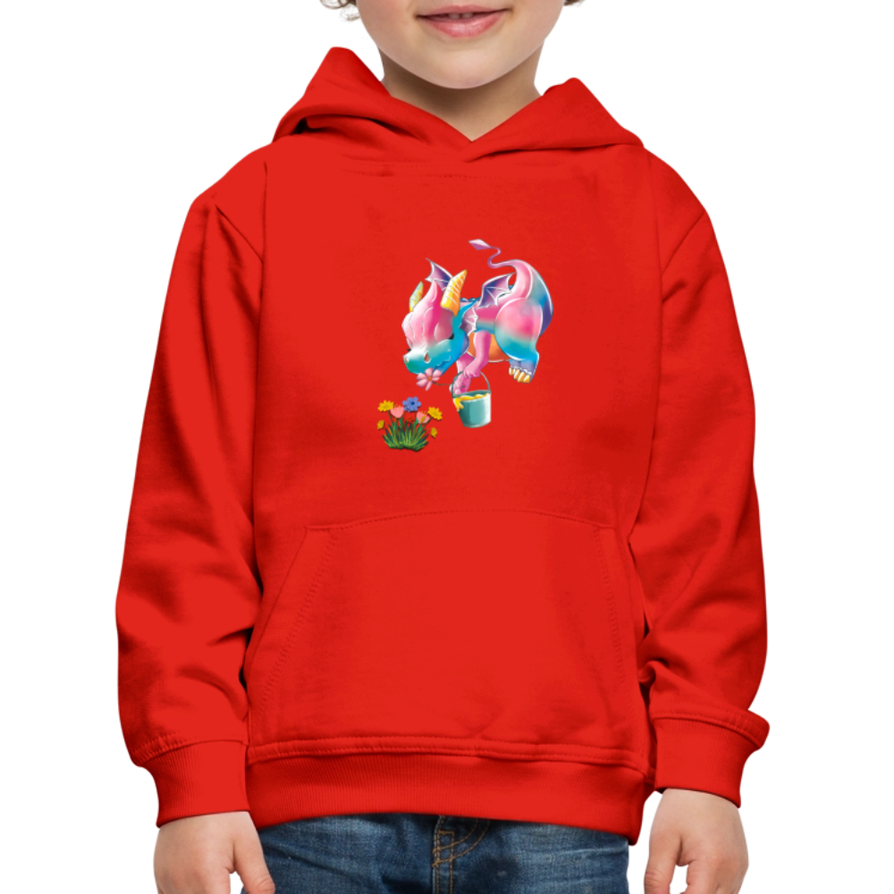 Magical Meadows - Kaida Pollinating - Kids' Premium Hoodie - red
