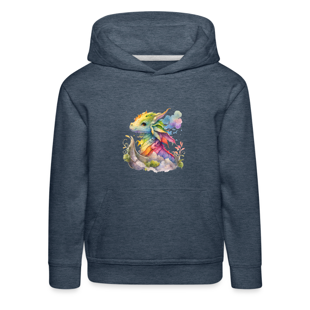 Kaida Brightscale (D3) Kids' Premium Hoodie - heather denim
