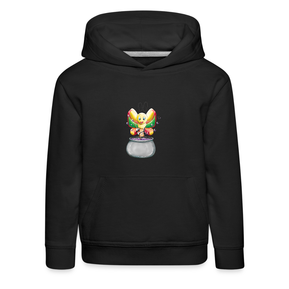 Magical Meadows - Magic Butterfly - Kids' Premium Hoodie - black