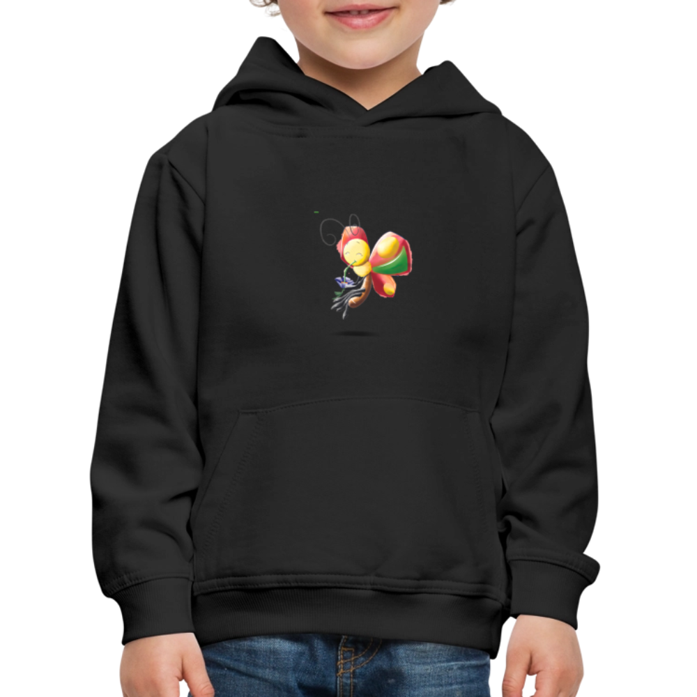 Magical Meadows - Wise Butterfly - Kids' Premium Hoodie - black
