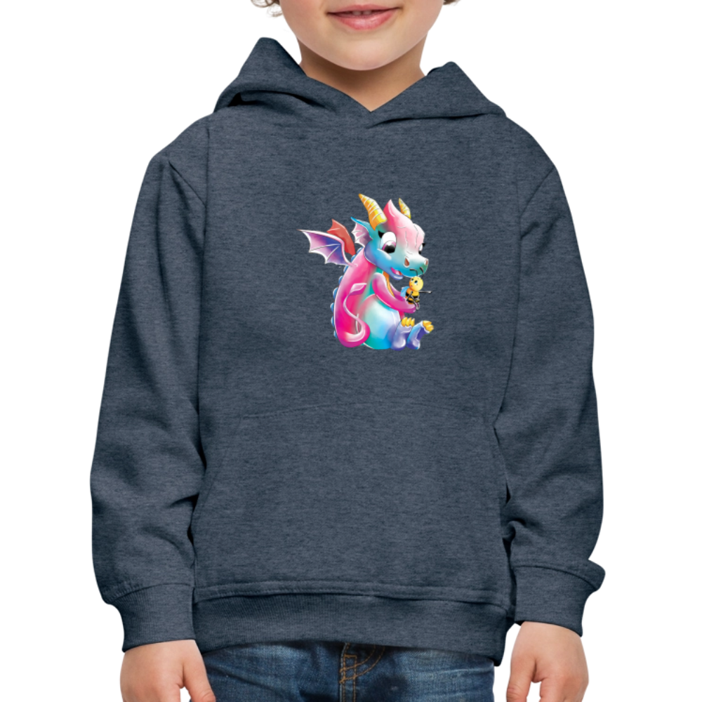 Magical Meadows - Over There - Kids' Premium Hoodie - heather denim