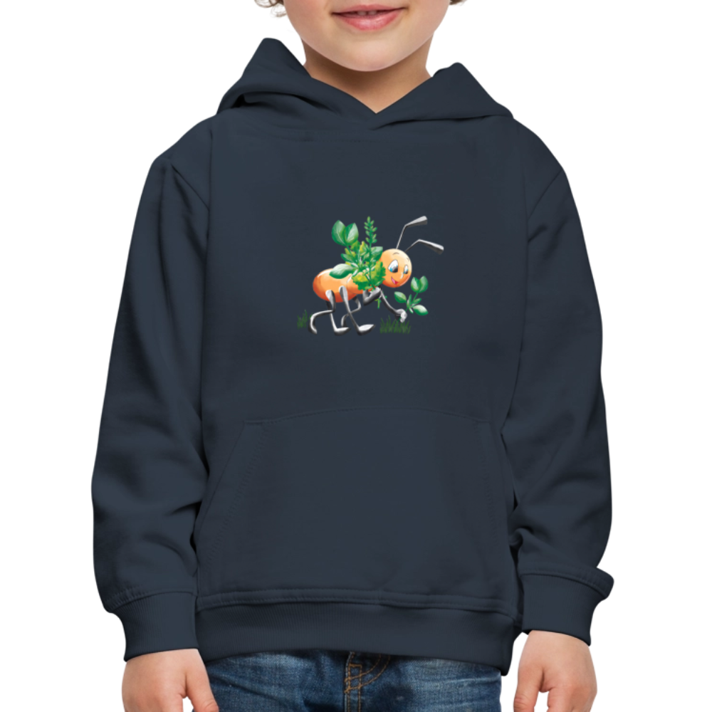 Magical Meadows - Hardworking Ant - Kids' Premium Hoodie - navy