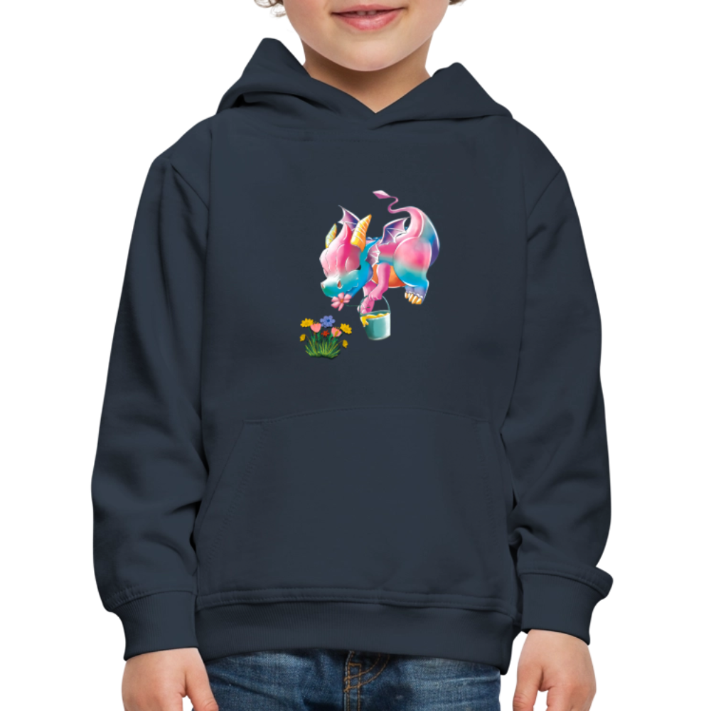 Magical Meadows - Kaida Pollinating - Kids' Premium Hoodie - navy