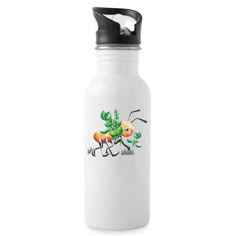 Magical Meadows - Hardworking Ant - Water Bottle - white