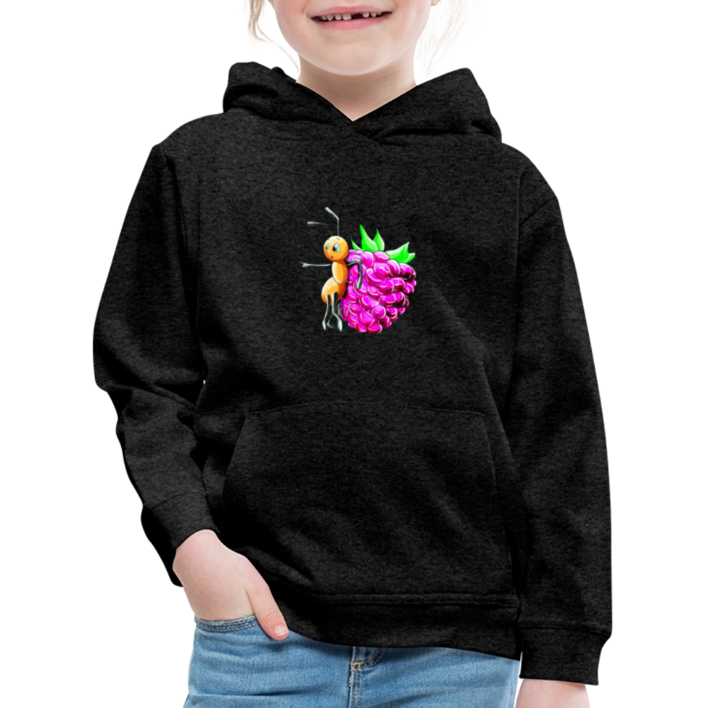 Magical Meadows - Ant and Berry - Kids' Premium Hoodie - charcoal grey