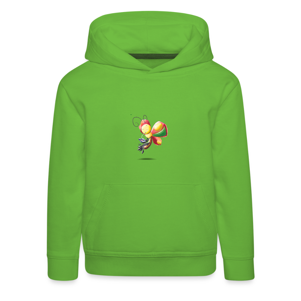 Magical Meadows - Wise Butterfly - Kids' Premium Hoodie - light green