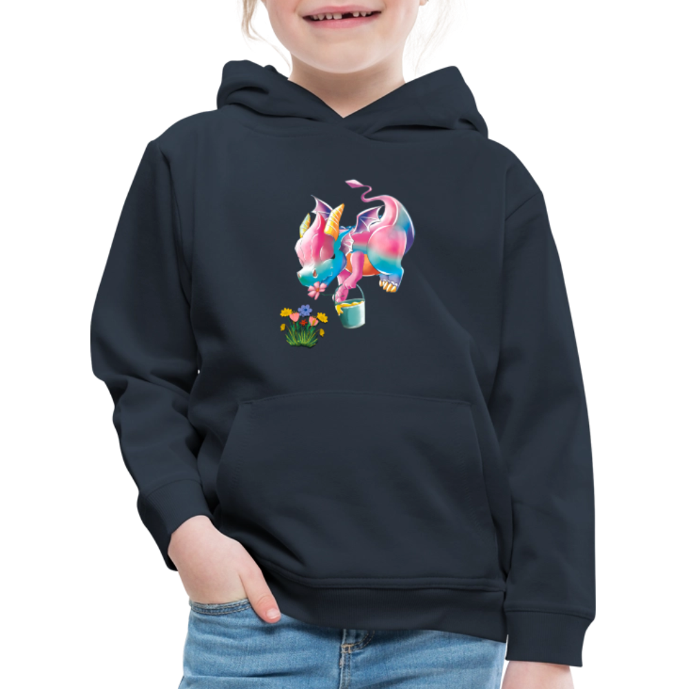 Magical Meadows - Kaida Pollinating - Kids' Premium Hoodie - navy
