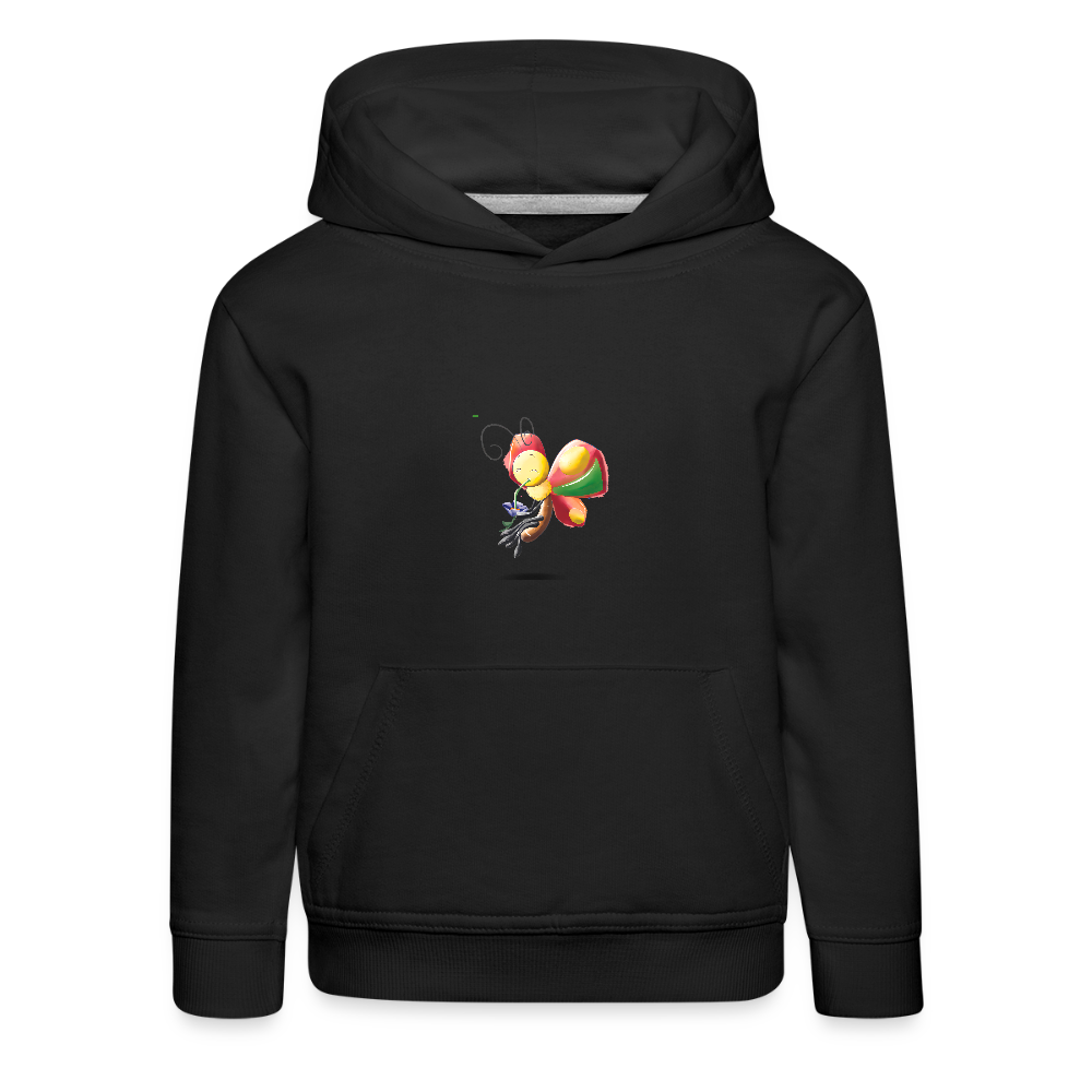 Magical Meadows - Wise Butterfly - Kids' Premium Hoodie - black