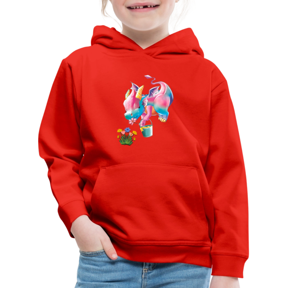 Magical Meadows - Kaida Pollinating - Kids' Premium Hoodie - red