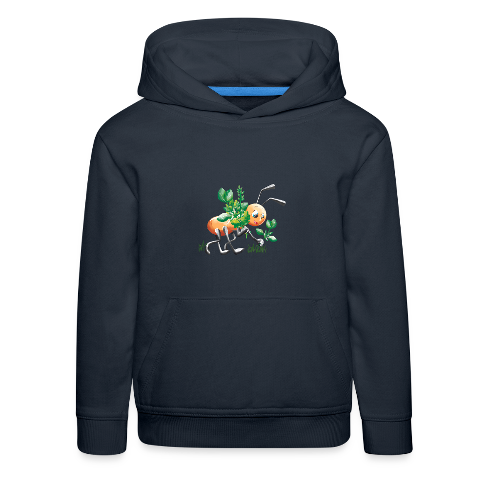 Magical Meadows - Hardworking Ant - Kids' Premium Hoodie - navy