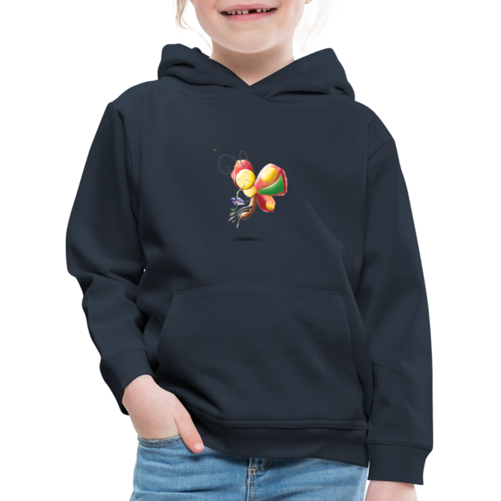 Magical Meadows - Wise Butterfly - Kids' Premium Hoodie - navy