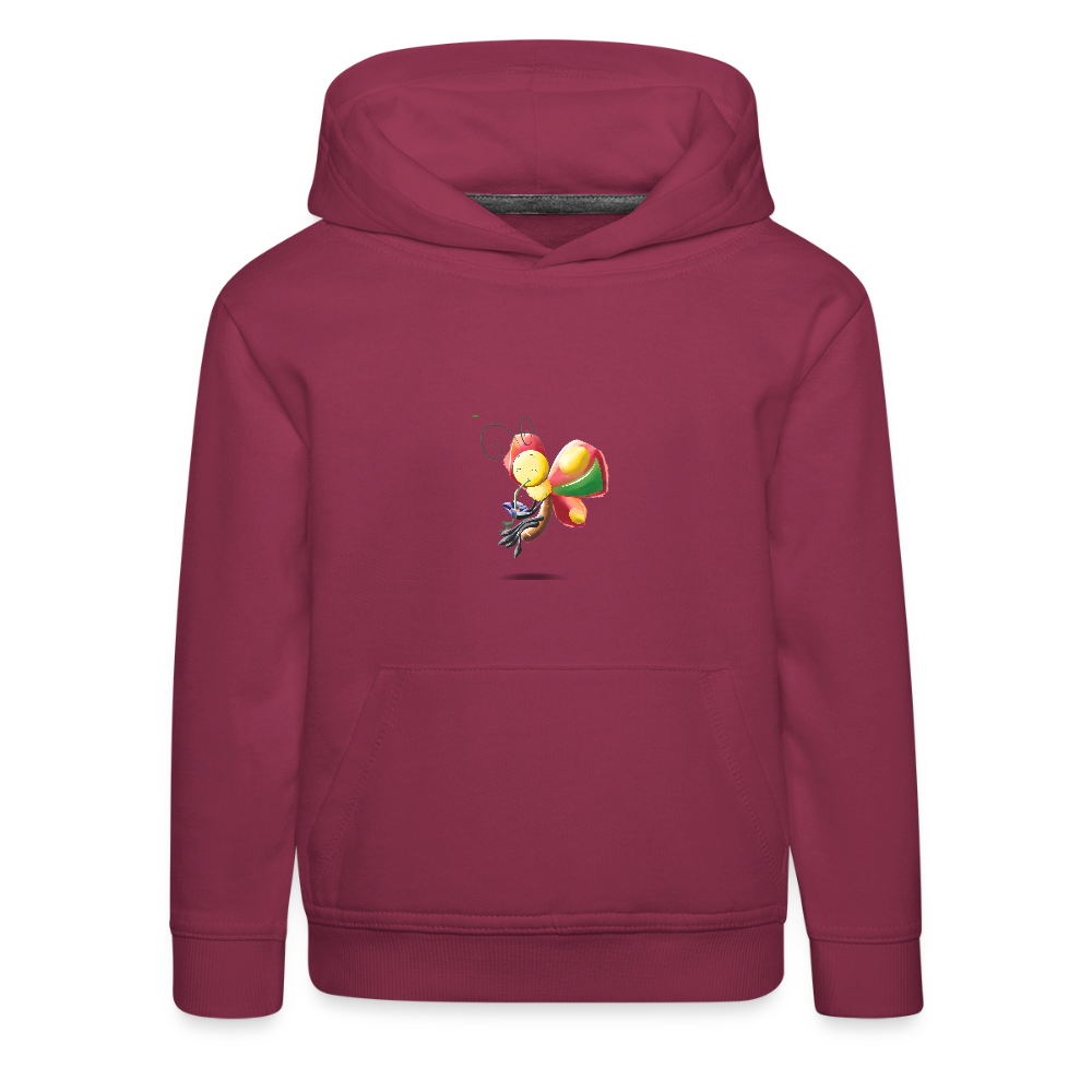 Magical Meadows - Wise Butterfly - Kids' Premium Hoodie - bordeaux