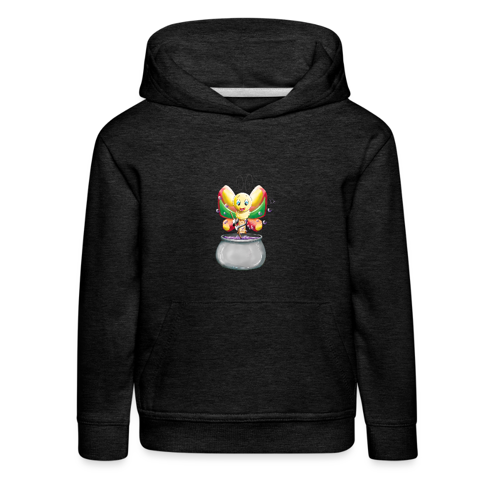 Magical Meadows - Magic Butterfly - Kids' Premium Hoodie - charcoal grey